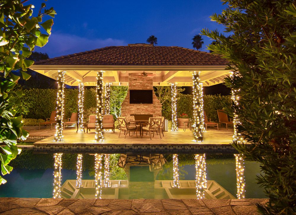 Pool Area Landscape Lighting